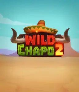 Embark on the colorful Mexican desert with Wild Chapo 2 slot by Relax Gaming, featuring a whimsical bull wearing a sombrero against a serene desert backdrop. This graphic captures the fun and adventure of the game, great for fans of animated adventure slots, offering a delightful adventure.