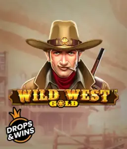  See the bold sheriff of "Wild West Gold," a captivating slot game by Pragmatic Play. The image shows a stern-faced sheriff with a sheriff’s badge, set against a dusty Old West town backdrop. The game's title is boldly featured in a classic font, complementing the theme of adventure and law enforcement in the wild frontier. 